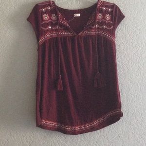 Baby doll boho shirt